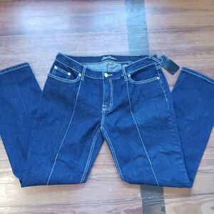 NWT Classic Dark Blue Straight Leg Jeans- Size 18